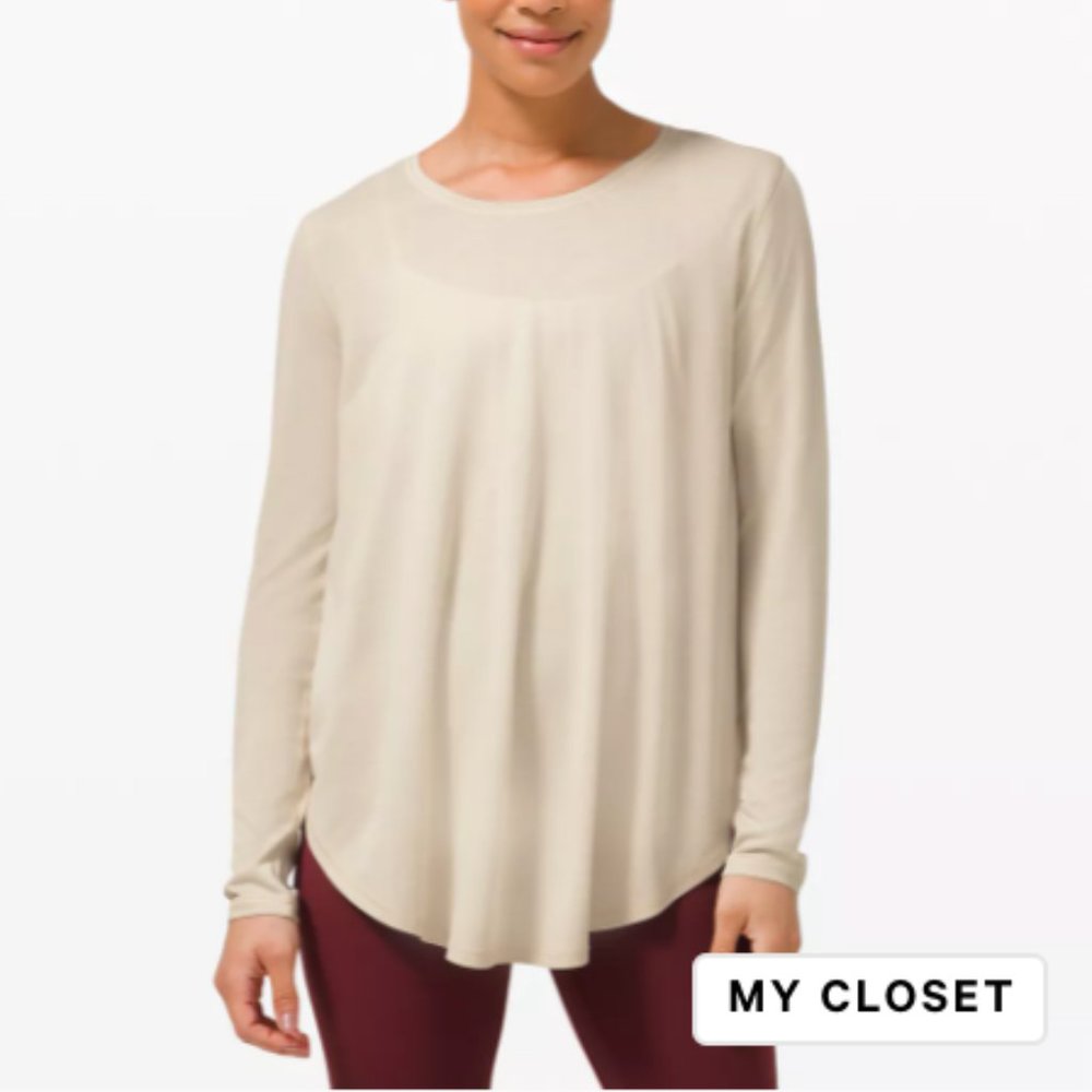 Draped Bum Covering Long Sleeve Shirt lululemon